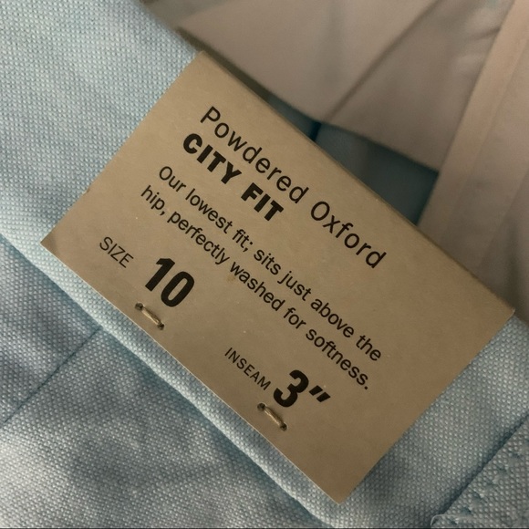 J.Crew pale blue “powdered oxford” short in cotton, NEW NWT Size 10, City Fit - Picture 7 of 8